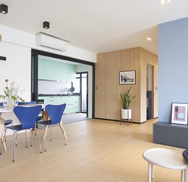 Open-concept 5-room BTO home boasts stylish nautical theme